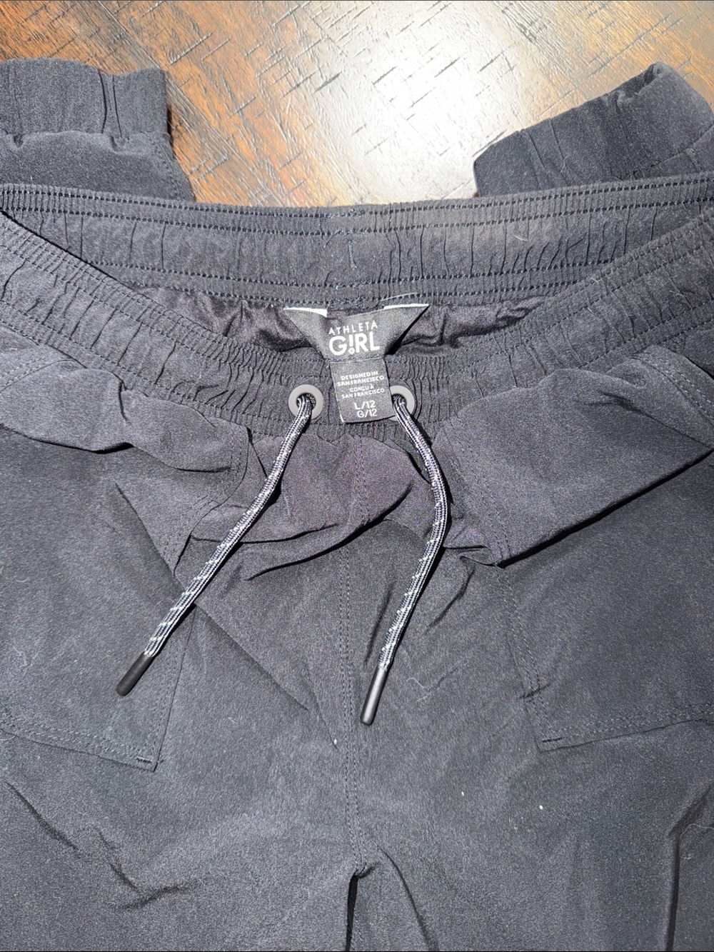 Men's Black Jogger Sweatpants with Elastic Waist and Drawstring